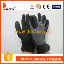 Tissu extensible avec gant en nitrile noir-Dnn610